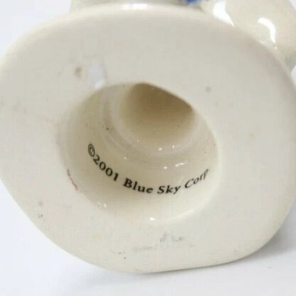 NIB: VINTAGE CLAYWORKS CERAMIC ORNAMENT "Joy / Blue" - SA20296 - Picture 4 of 6